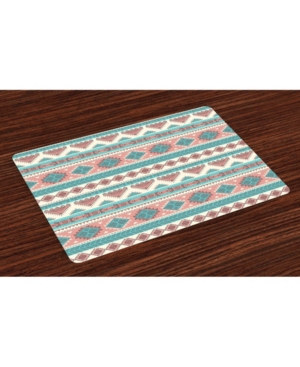 Ambesonne Tribal Place Mats Set of 4
