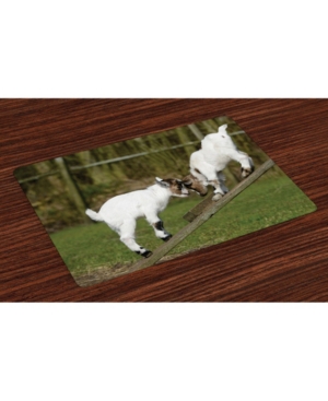 Ambesonne Animal Place Mats Set of 4