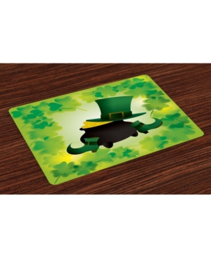 Ambesonne St Patrick's Day Place Mats Set of 4