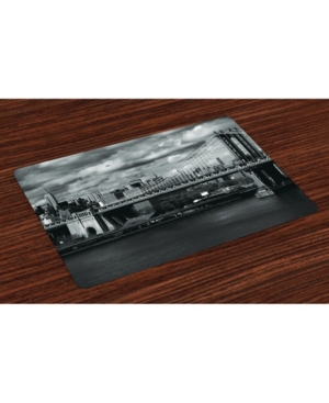 Ambesonne New York Place Mats Set of 4
