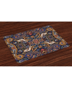 Ambesonne Paisley Place Mats Set of 4
