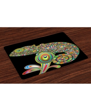 Ambesonne Psychedelic Place Mats Set of 4