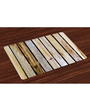 Ambesonne Rustic Place Mats Set of 4