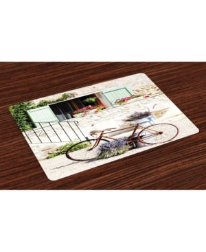 Ambesonne Bicycle Place Mats Set of 4