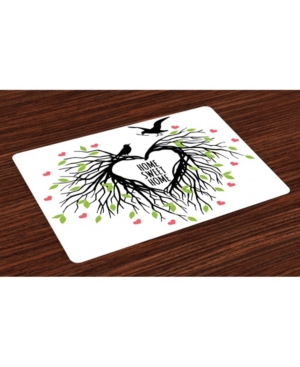Ambesonne Tree of Life Place Mats Set of 4