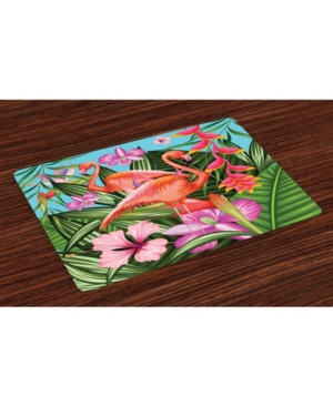 Ambesonne Flamingo Place Mats Set of 4