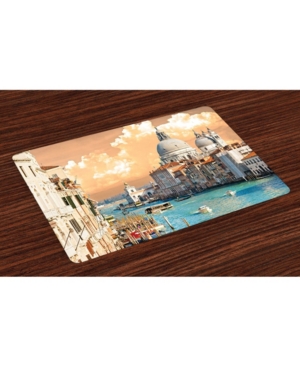 Ambesonne European Place Mats Set of 4