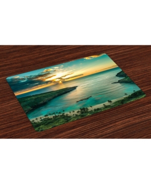 Ambesonne Hawaiian Place Mats Set of 4