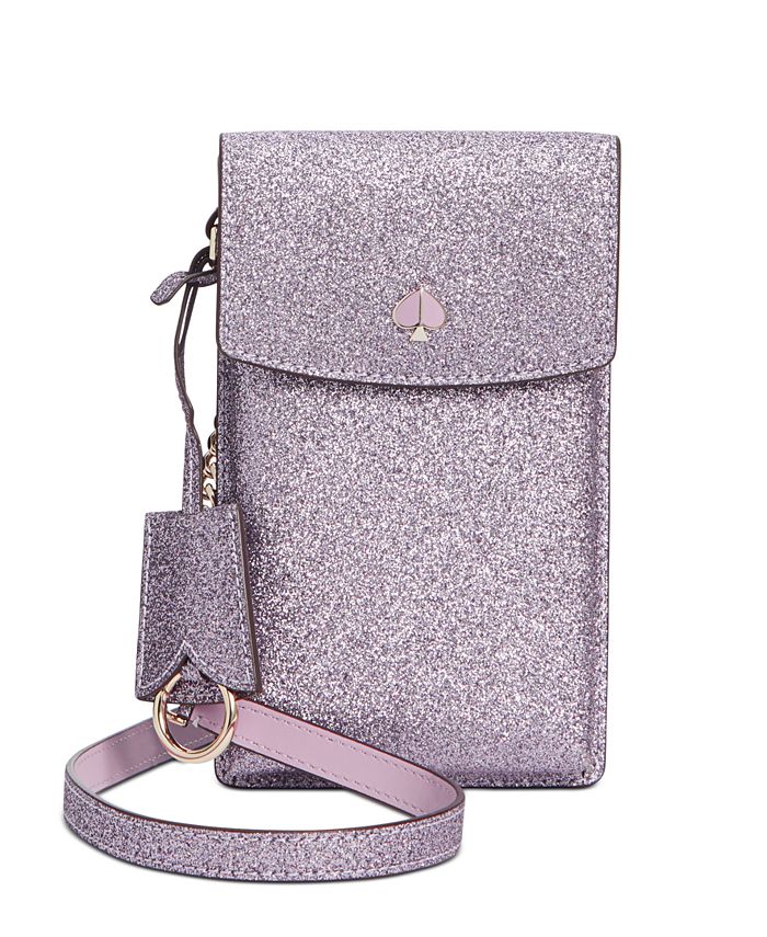 kate spade new york Glitter North South Flap Phone Crossbody & Reviews -  Handbags & Accessories - Macy's