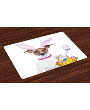 Ambesonne Easter Place Mats Set of 4