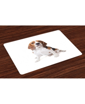 Ambesonne Beagle Place Mats Set of 4