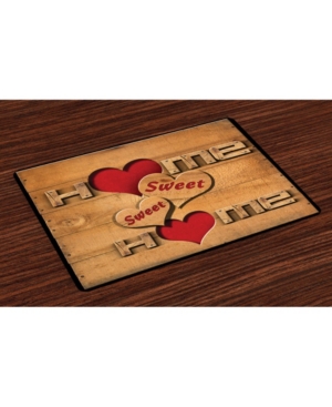Ambesonne Saying Place Mats Set of 4