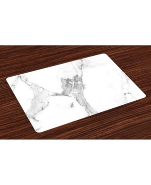 Ambesonne Marble Place Mats Set of 4