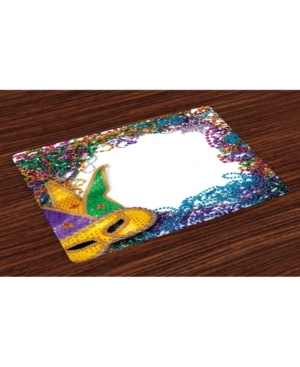 Ambesonne Mardi Gras Place Mats Set of 4