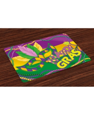 Ambesonne Mardi Gras Place Mats Set of 4