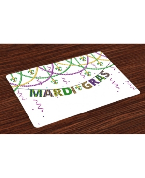 Ambesonne Mardi Gras Place Mats Set of 4