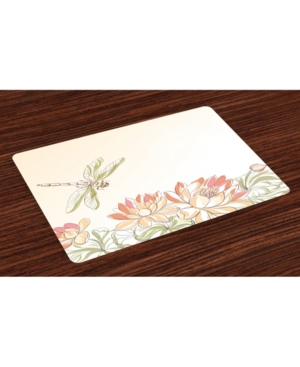 Ambesonne Dragonfly Place Mats Set of 4