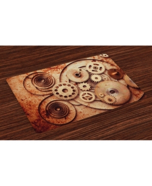 Ambesonne Vintage-Like Place Mats Set of 4