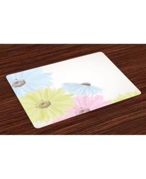 Ambesonne Pastel Place Mats Set of 4