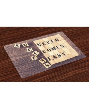 Ambesonne Inspirational Place Mats Set of 4