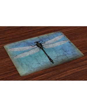 Ambesonne Dragonfly Place Mats Set of 4
