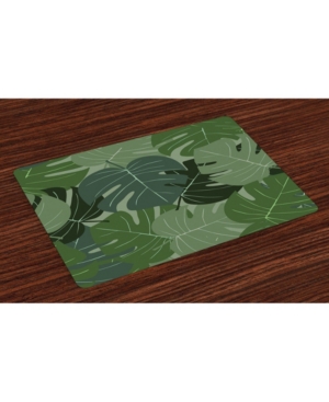Ambesonne Forest Green Place Mats Set of 4