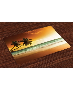 Ambesonne Tropical Place Mats Set of 4