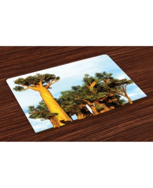Ambesonne Exotic Place Mats Set of 4