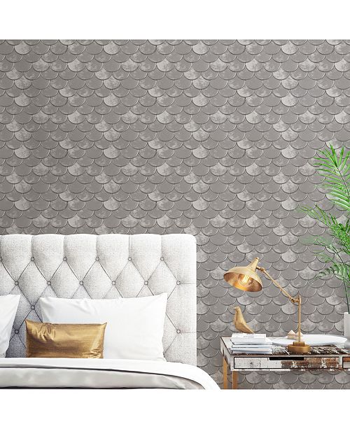 Tempaper Genevieve Gorder For Pewter Brass Belly Self Adhesive