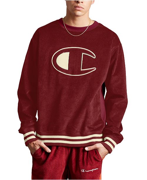 Champion Men S C Life Corduroy Sweatshirt Reviews Hoodies Sweatshirts Men Macy S