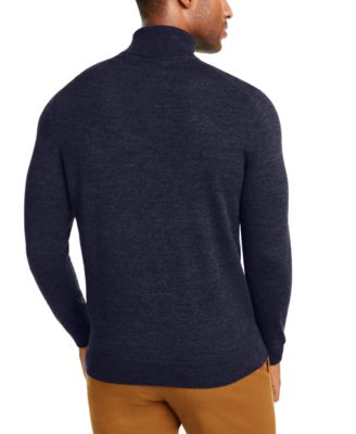 Men's Merino Wool Blend Turtleneck Sweater, Created for Macy's 