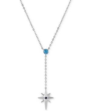 image of Swiss Blue Topaz (1/3 ct. t.w.) & London Blue Topaz Accent Star 18
