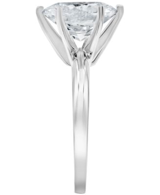 Macy's Diamond Oval Solitaire Engagement Ring (2 ct. t.w.) in 14k White Gold