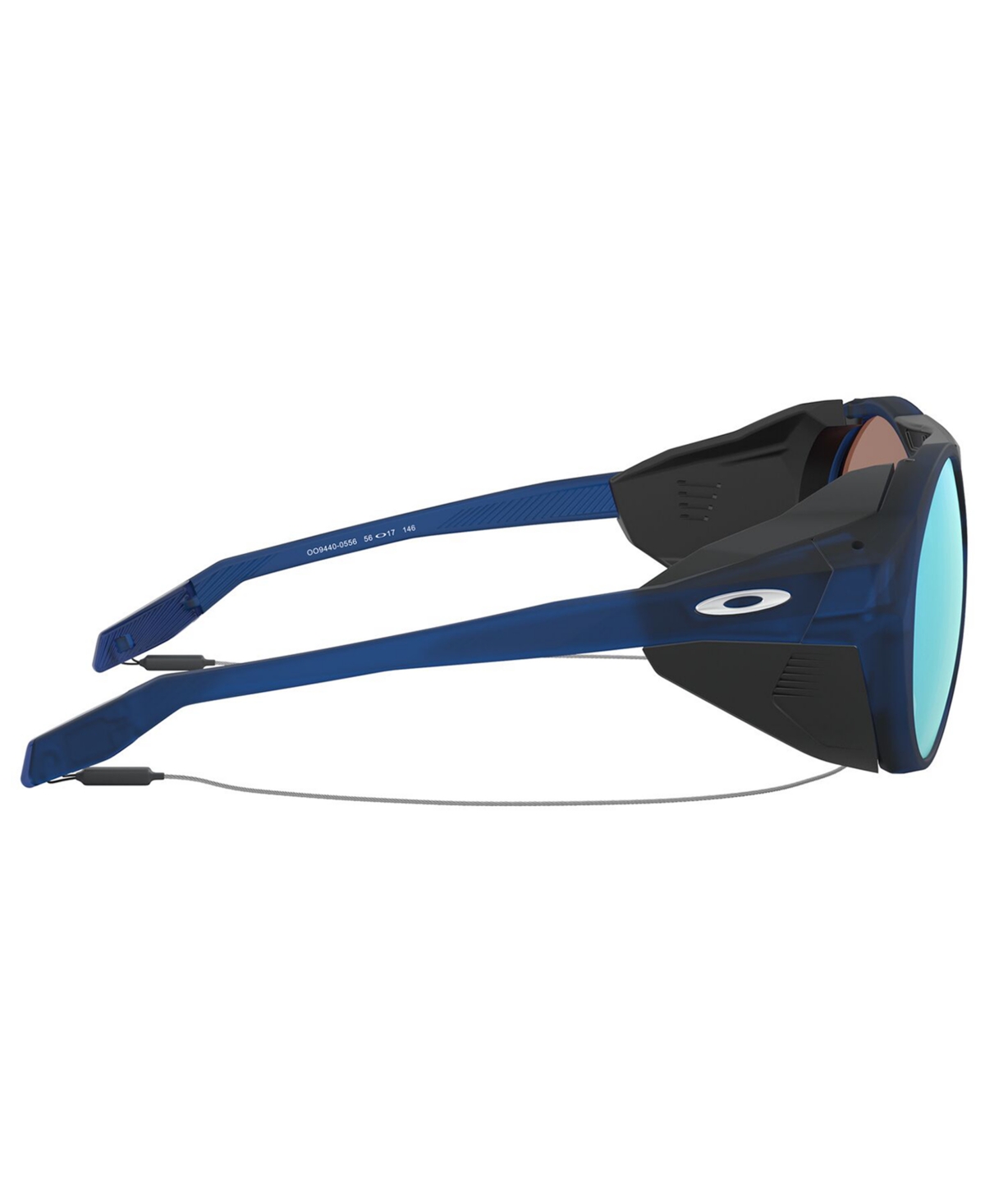 Shop Oakley Polarized Sunglasses, Oo9440 Clifden In Matte Translucent Blue,prizm Deep Ho Pol