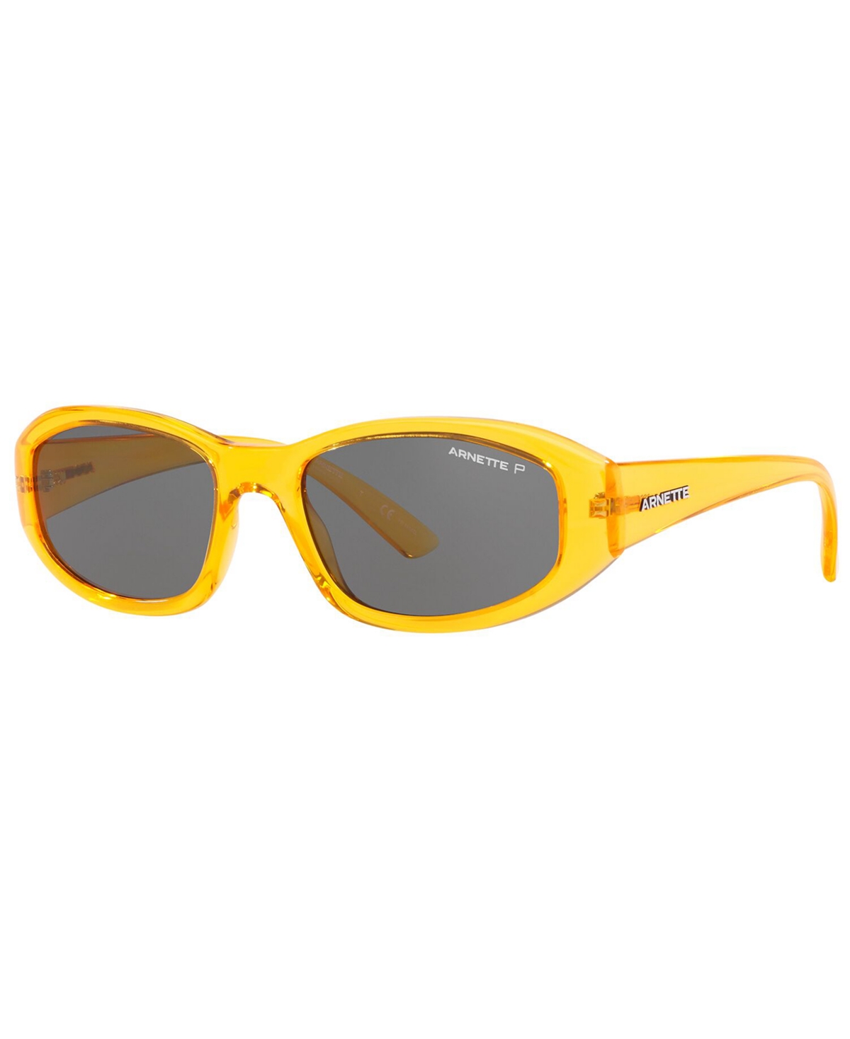 Arnette Men's Polarized Sunglasses In Transparent Yellow,polar Grey