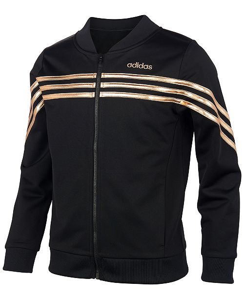 Adidas Big Girls Linear Tricot Jacket Reviews Coats Jackets