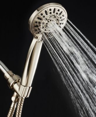 High-Pressure 6-setting Handheld Shower Head with Extra-long 6 Foot Hose