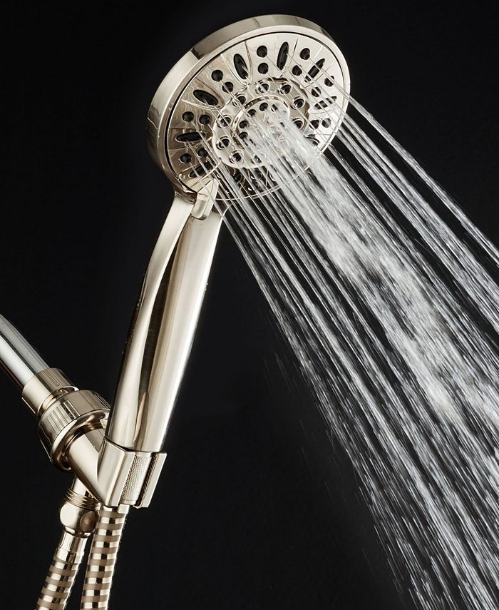 Aquadance HighPressure 6setting Handheld Shower Head with Extralong