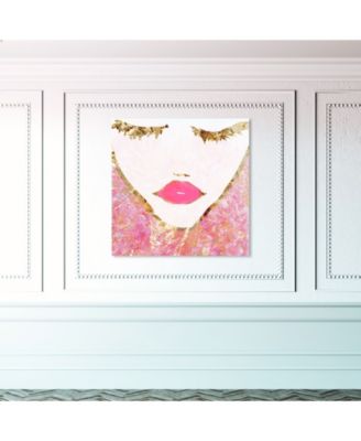 Oliver Gal Goldbloom Coveted JM Square Canvas Art, 12" x 12"