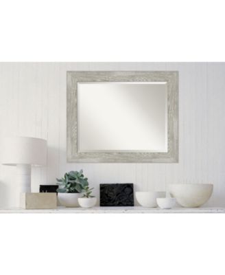 Dove Framed Bathroom Vanity Wall Mirror, 33.88" x 27.88"