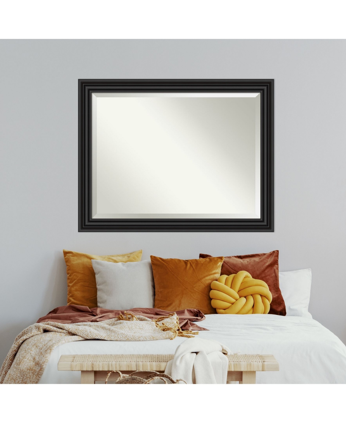 Amanti Art Colonial Framed Bathroom Vanity Wall Mirror, 45.75