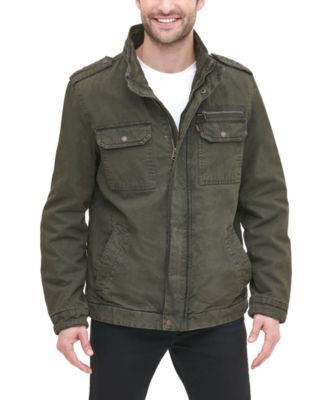 Men's Cotton Zip-Front Jacket  