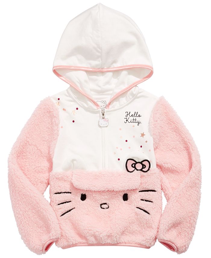 Hello Kitty Toddler Girls Pouch Hoodie - Macy's