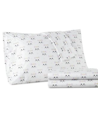 Micro Flannel&reg; Printed 4-Pc. Sheet Set, Full