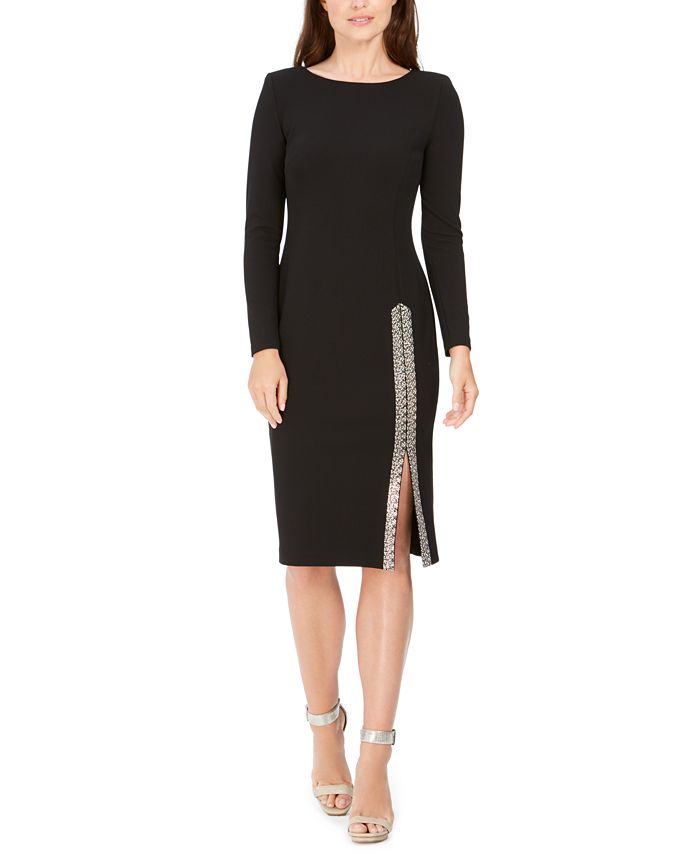 Calvin Klein Blingy Scuba Crepe Sheath Dress Macy's