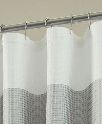Ombre Waffle Striped Shower Curtain, 70" x 72"