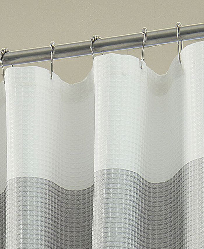 Spa 251 Ombre Waffle Striped Shower Curtain Macy's