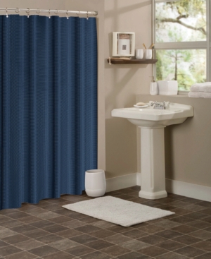 Dainty Home Waffle Weaved Shower Curtain Bedding
