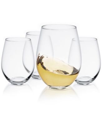 JoyJolt Spirits Stemless Wine Glass Set of 4 - Macy's