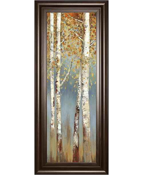 Classy Art Butterscotch Birch Trees I By Allison Pearce Framed